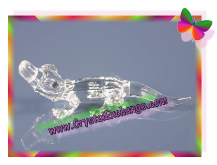 Swarovski Silver Crystal Alligator
