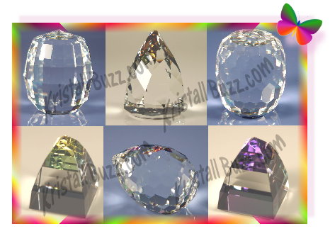 Swarovski Paperweights in Different Shapes and Colors