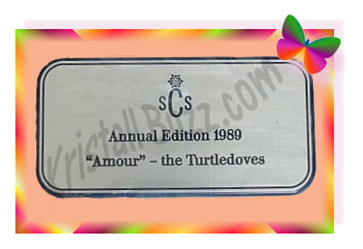 1989 SCS Plaque for the Swarovski Turtledoves