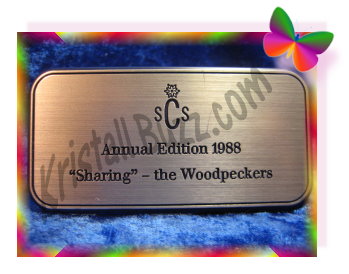 Swarovski Woodpeckers Plaque, accessory for the SCS 1988 AE